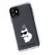 Чехол Karl Lagerfeld Ikonik Choupette для Apple iPhone 11 / XR, прозрачный