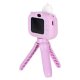 Bērnu digitālais fotoaparāts ar statīvu Vienradzis, 1080P, 8GB, violets