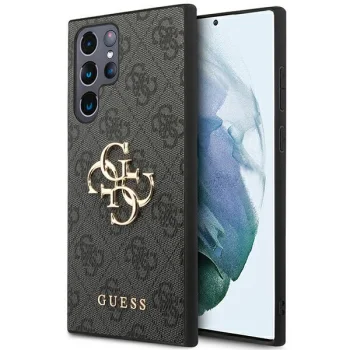 Guess 4G Big Metal Logo vāciņš Samsung Galaxy S24 Ultra, Melns