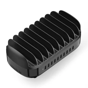 USB uzlādes stacija Orico DUK-10P-V1 10x USB-A Melna