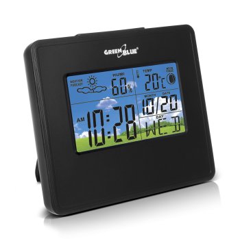 Greenblue GB148B meteoroloģiskā stacija, melna