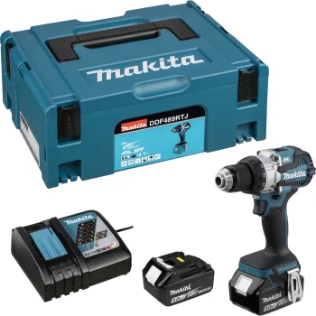 Аккумуляторная дрель-шуруповерт Makita DDF489RTJ 18V LXT 2x 5.0 А·ч Makpac