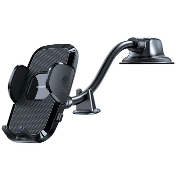 Joyroom JR-ZS259 auto telefona turētājs ar elastīgu kāju, melns