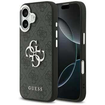 Чехол Guess для iPhone 17 4G Big 4G Classic Logo, черный