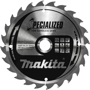 Ripzāģa asmens Makita B-32910 SPECIALIZED 165x20 mm, 24Z, kokam