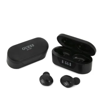 Guess TWS Bluetooth Headphones with Docking Station - Black