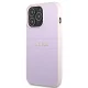Чехол Guess Saffiano Hot Stamp & Metal Logo для iPhone 13 Pro / 13 6.1\", фиолетовый