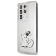 Karl Lagerfeld Samsung Galaxy S21 Ultra vāciņš Choupette Fun, caurspīdīgs