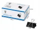 Metal Binder Clips 51 mm, 12 pcs, Black