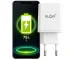Fast Wall Charger 35W Dual Port USB-C and USB-A with Cable, White