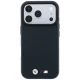 Чехол BMW M Quadrille Kevlar Metal Logo MagSafe для iPhone 18 Pro Max / 17 Pro Max, тёмно-синий