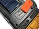 Portable LED COB Solar Flashlight with Powerbank Function, Gold