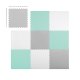 Kids Puzzle Foam Mat 180x180cm, Mint-grey