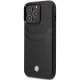 BMW Leather Card Slot iPhone 14 Pro Case Black