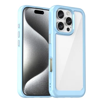 Outer Space Case for iPhone 16 Pro Max Hybrid Cover, Blue
