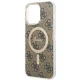 Чехол Guess для iPhone 14 Pro Max 4G MagSafe, коричневый