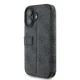 Guess 4G Metal Logo Wallet Case for iPhone 16, Black