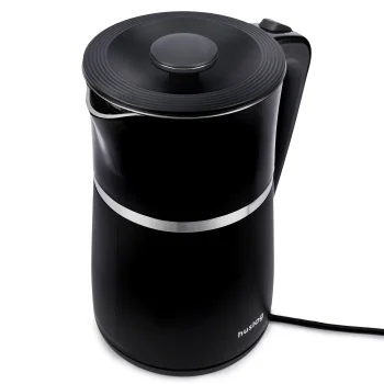 Huslog AK-1032 elektriskā tējkanna 1,7L, melna/sudraba