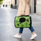 Zaļa dzīvnieku transportēšanas soma kaķiem un suņiem, XL, 53x29x21 cm