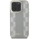 DKNY iPhone 16 Pro Max vāciņš Checkered Pattern MagSafe, bēšs