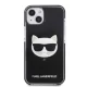 Karl Lagerfeld Choupette Head vāciņš iPhone 13 mini, melns