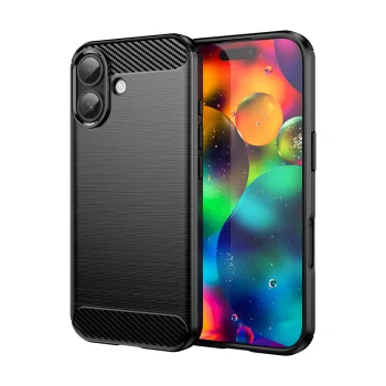 Carbon Case iPhone 17 vāciņš, melns