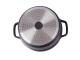 Aluminum Non-Stick Pot with Lid, 4L, for Induction and Oven, Black