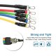 11 Pack Exercise Resistance Bands with Handles Exercise Stretch Fitness Home and Carry Bag