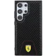 Чехол Ferrari для Samsung Galaxy S24 Ultra Carbon Stitched Bottom, черный