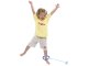 Neiro Lecamaukla Stīpa uz Kājas Bērnu Rotaļlieta LED Zils | Kids Jump Rope Swing Ball One Leg Foot Jumping Ring Blue