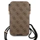 Guess tālruņa somiņa GUHCP12M4GPSBR 6.1\" brūna/brūna 4G metāla logo | Phone Bag Brown/Brown Metal