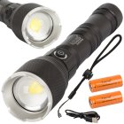Bailong G72-2 Tactical Military LED Flashlight CREE XHP160, 1000m, Rechargeable
