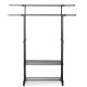 Massido 686200 Mobile Clothes Rack, Black