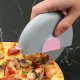 Round Pizza Cutter with Blade Guard, 8.5 cm, Grey