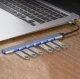 7-Port USB Hub (1x USB 3.0, 6x USB 2.0) Slim, Graphite