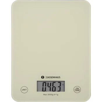 Zassenhaus Digital Kitchen Scale, Cool Cream