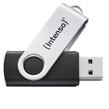 USB zibatmiņa Intenso Office Line 128 GB USB 3.2, sudraba/melna
