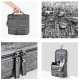 Soulima 23184 Hanging Travel Toiletry Bag, Grey
