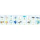Intex Rectangular Frame Pool 610x305x122 cm, 18 in 1 Set