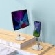 Baseus Telescopic Desktop Bracket Phone Holder Wireless Qi Charger 15W with USB Cable, Silver