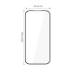 Google Pixel 9A Tech-Protect Glass Fit+ Full Tempered Glass 2x
