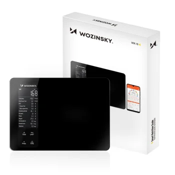Viedie virtuves svari Wozinsky WIK-16, Bluetooth, līdz 10 kg, melni