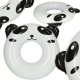 Inflatable swimming ring for kids, panda design, 80 cm, max 60 kg