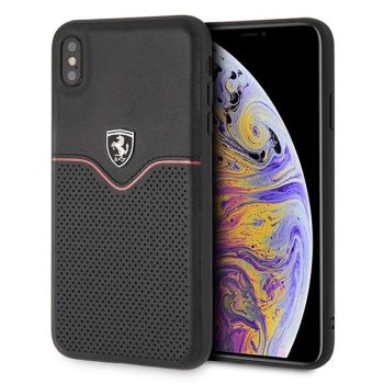 Ferrari iPhone XS Max vāciņš Off Track Victory, melns