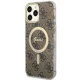 Чехол Guess для iPhone 13 Pro Max 4G MagSafe, коричневый