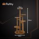 Ruhhy Wooden Plant Stand on Wheels, 6 Tiers, 86 cm
