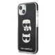 Karl Lagerfeld Karl&Choupette Head iPhone 13 / 14 / 15 vāciņš - Black