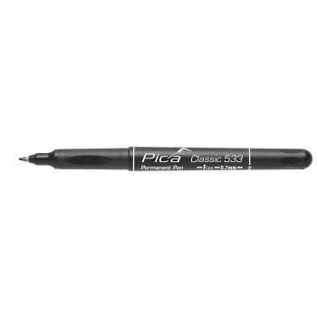 Permanentais marķieris Pica 533/46, 0,7 mm, F, melns