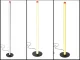 LED Floor Lamp 100cm, 3 Light Colors, Dimmable, Black