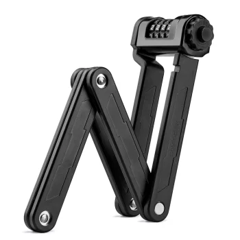 Rockbros LFCXR0085 saliekama velosipēda slēdzene ar kodu, melna